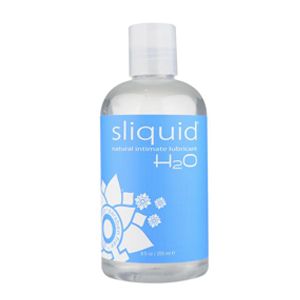 A bottle of Sliquid lube