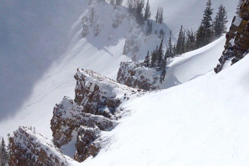 Mountain filled with snow